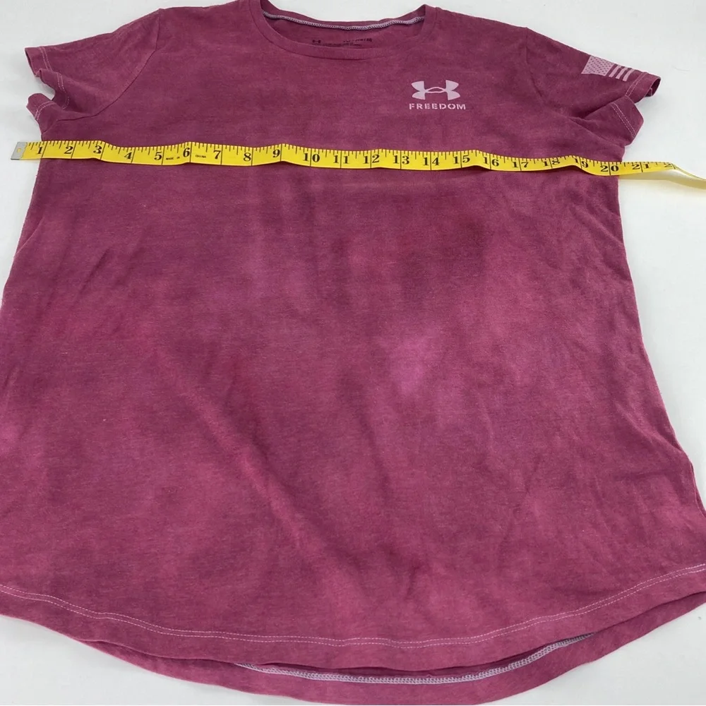 Under Armour Girls' UA Freedom Flag Foil tyedye T-Shirt YXL